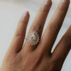 Josephine | Pear Diamond Double Halo Ring