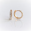 14K Huggie 0.6 ct. Diamond Hinged Hoop Earrings - Emi Conner Jewelry 