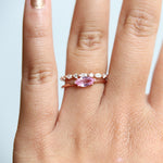 LUCIE | 11-Stone 3/8 ct. tw. Floating Diamond Wedding Ring - Emi Conner Jewelry 