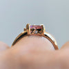Stella | 14K Emerald Cut Pink Sapphire Hidden Star Ring - Emi Conner Jewelry 