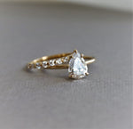 WYN Hidden Halo | Pear Solitaire Ring