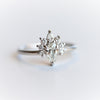 Ophelia | GIA CERTIFIED 0.3 ct. Pear Diamond Crown Ring - Emi Conner Jewelry 