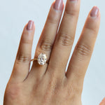 WYN Hidden Halo | Oval (Elongated) Solitaire Ring