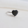 WYN Classic | 10 mm Heart Black Onyx Solitaire Ring