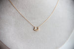 Joy | 5-Stone Arch Necklace in Pearl
