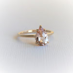 WYN Classic | Pear Morganite Solitaire Ring