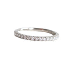 2 mm Pave' Set Diamond Wedding Ring