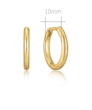 Stella | 10 mm Hoop with CZ Star Dangle Vermeil Huggies Earrings