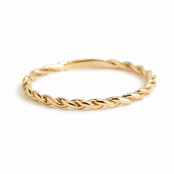 1.5 mm Twisted Rope Wedding Band