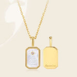 Stella | Zodiac Amulet Mother Of Pearl Necklace