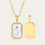 Stella | Zodiac Amulet Mother Of Pearl Necklace