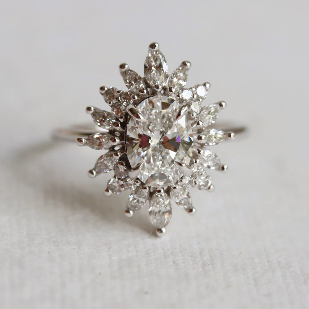 Lana | Oval Lab-Grown Diamond Halo Ring