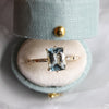 Aurora | 2 ct. Elongated Cushion Cut Aquamarine Accented Ring