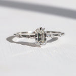 Aurora | 0.6 ct. Emerald Cut Diamond Accented Ring