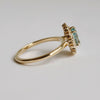 Emma | Pear Cut Sky Blue Topaz Halo Ring