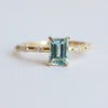 Aurora | 1 ct. Emerald Cut Sky Blue Topaz Accented Ring