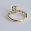 Aurora | 1 ct. Emerald Cut Sky Blue Topaz Accented Ring