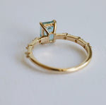 Aurora | 1 ct. Emerald Cut Sky Blue Topaz Accented Ring