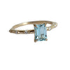 Aurora | 1 ct. Emerald Cut Sky Blue Topaz Accented Ring