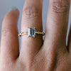 Aurora | 1 ct. Emerald Cut Sky Blue Topaz Accented Ring