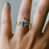 Aurora | 1 ct. Emerald Cut Sky Blue Topaz Accented Ring