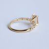 Aurora | 1 ct. Emerald Cut Morganite Accented Ring