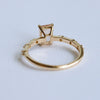 Aurora | 1 ct. Emerald Cut Morganite Accented Ring