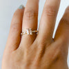 Aurora | 1 ct. Emerald Cut Morganite Accented Ring