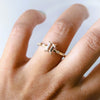 Aurora | 1 ct. Emerald Cut Morganite Accented Ring