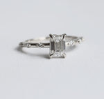 Aurora | 1 ct. Emerald Cut Diamond Accented Ring