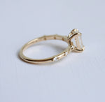 Aurora | 1 ct. Emerald Cut Diamond Accented Ring