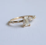 Aurora | 1 ct. Emerald Cut Diamond Accented Ring