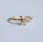 Aurora | 1 ct. Emerald Cut Diamond Accented Ring