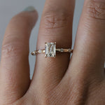Aurora | 1 ct. Emerald Cut Diamond Accented Ring
