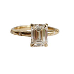 Stella | 2 ct. Emerald Cut Diamond Starburst Ring