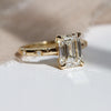 Stella | 2 ct. Emerald Cut Diamond Starburst Ring