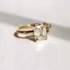Stella | 2 ct. Emerald Cut Diamond Starburst Ring