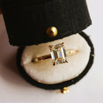 Stella | 2 ct. Emerald Cut Diamond Starburst Ring