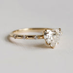 Aurora | 1 ct. Heart Diamond Accented Ring