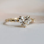 Aurora | 1 ct. Heart Diamond Accented Ring