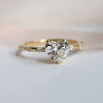 Aurora | 1 ct. Heart Diamond Accented Ring