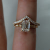 Stella | 2 ct. Emerald Cut Diamond Starburst Ring