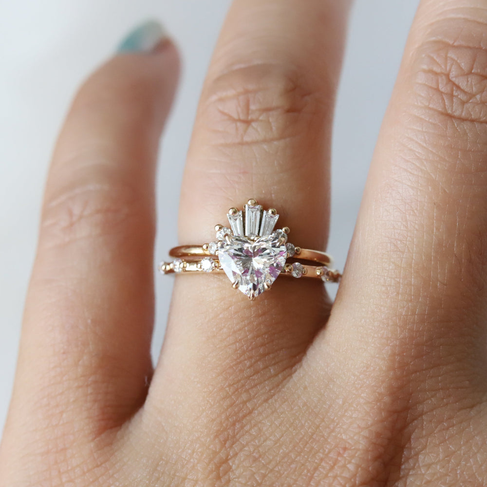 Aurora | 1 ct. Heart Diamond Accented Ring