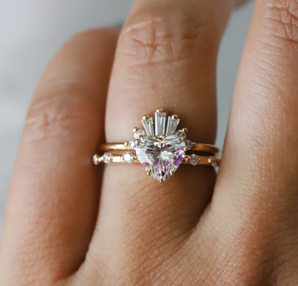 Aurora | 1 ct. Heart Diamond Accented Ring