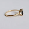 Alexis | 1 ct. Emerald Cut Black Onyx Three-Stone Ring
