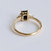 Alexis | 1 ct. Emerald Cut Black Onyx Three-Stone Ring