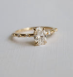 Aurora | 1 ct. Oval Diamond Accented Ring