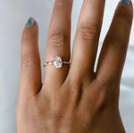 Aurora | 1 ct. Oval Diamond Accented Ring