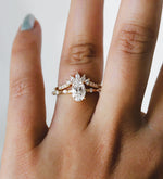 Aurora | 1 ct. Oval Diamond Accented Ring