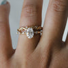 Aurora | 1 ct. Oval Diamond Accented Ring